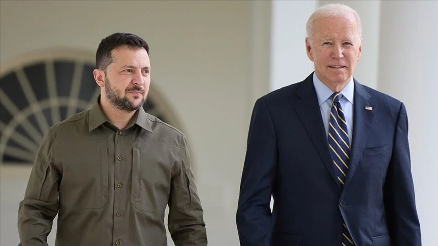 Zelenskiy, Biden ile Ukrayna’ya sağlanacak ilk savunma paketini görüştü