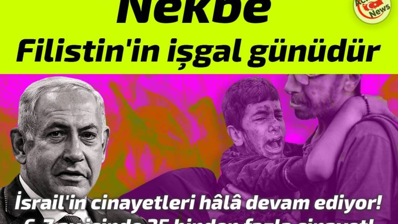 Nekbe – Filistin`in işgal günüdür