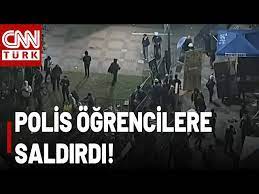 ABD’de Canlı Yayında Çatışma! İsrail Karşıtı Üniversite Öğrencilerine Polis Saldırdı