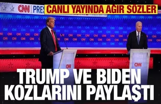 Biden ve Trump kozlarını paylaştı! Canlı yayında ağır sözler