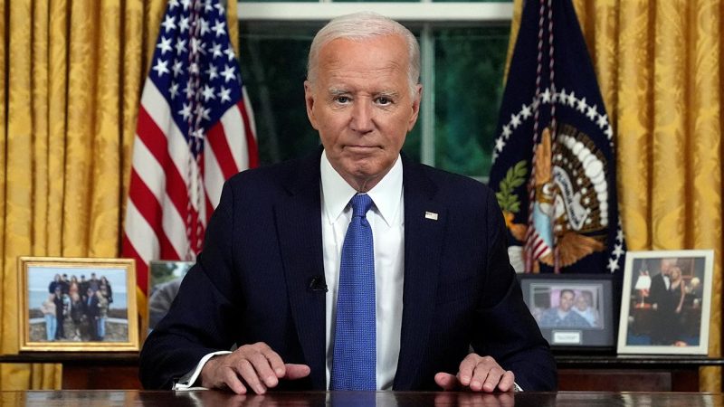 Joe Biden, başkanlık yarışından çekildikten sonra ilk kez halka seslendi