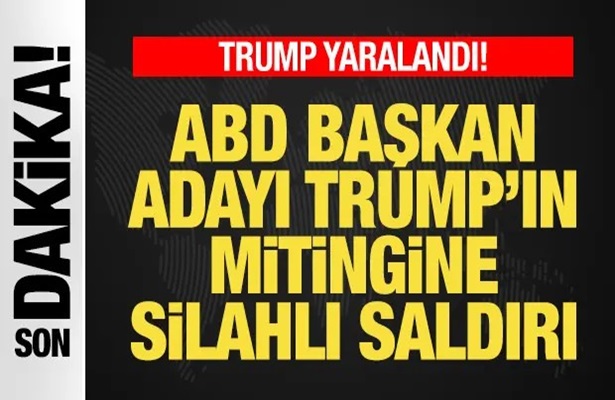 ABD Başkan adayı Donald Trump’ın mitingine silahlı saldırı! Trump yaralandı