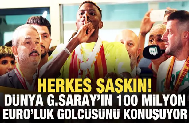 Galatasaray’ın 100 milyon euroluk golcüsü dünya basınında