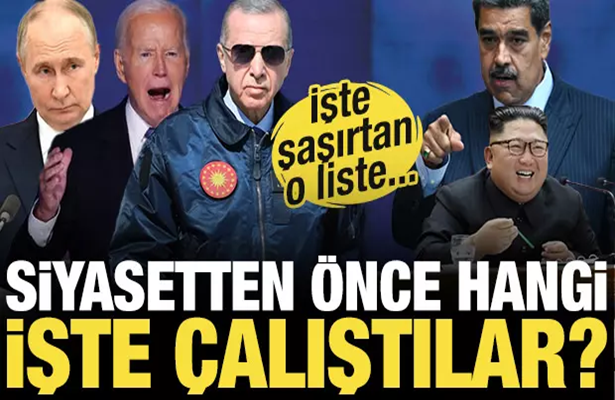 Dünya liderleri siyasetten önce hangi işte çalıştı? İşte şaşırtan o liste…