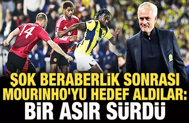 Şok beraberlik sonrası Jose Mourinho’yu hedef aldılar: Bir asır sürdü