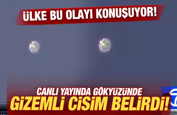 Ülke bu olayı konuşuyor! Canlı yayında gökyüzünde gizemli parlak cisim belirdi