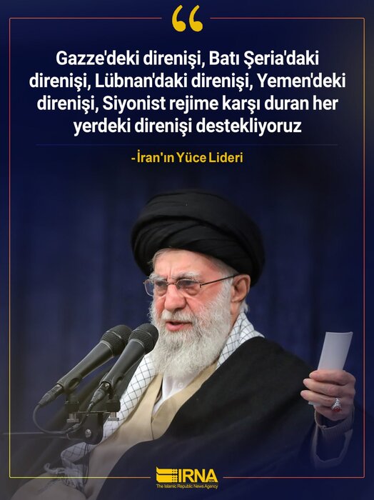 İran Lideri: Filistin’i, Lübnan’ı, Yemen’i destekliyoruz