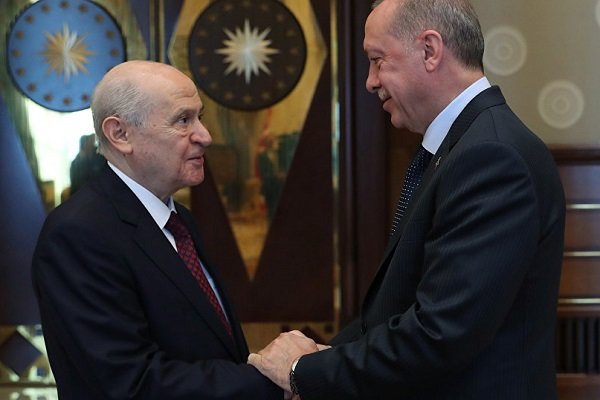 Erdoğan, MHP lideri Bahçeli ile bir araya geldi