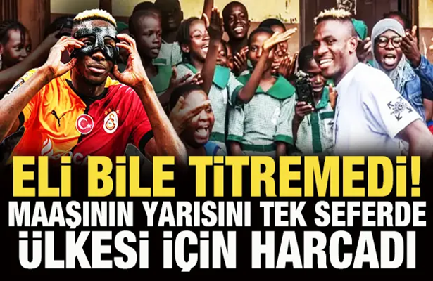 Osimhen’den dudak uçuklatan harcama! Maaşının yarısını tek seferde ülkesi için harcadı