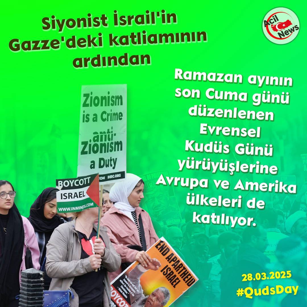 Siyonist İsrail’in Gazze’deki katliamının ardından